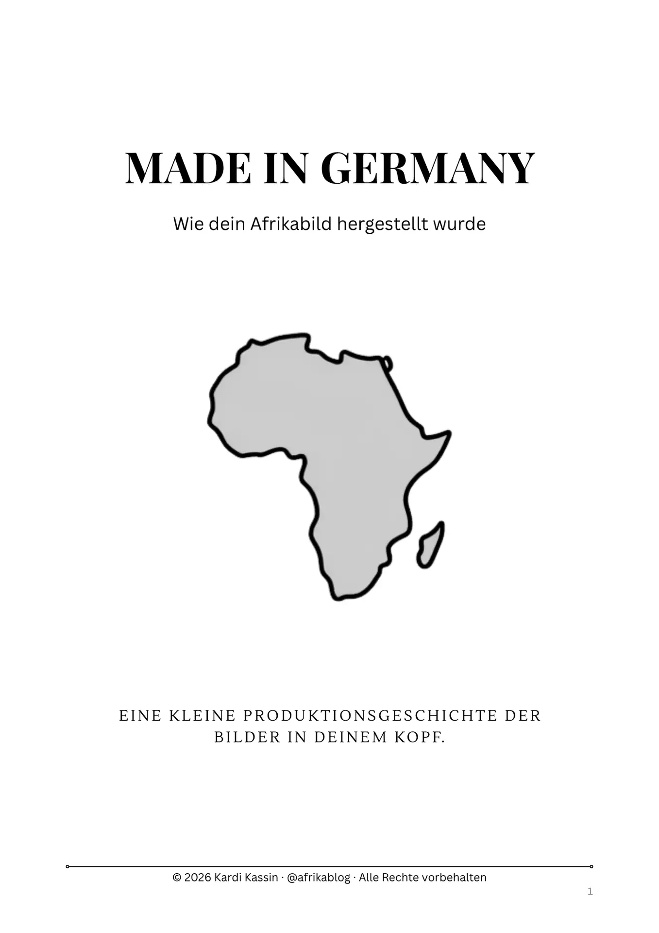 Cover des Freebies Made in Germany: Wie dein Afrikabild hergestellt wurde